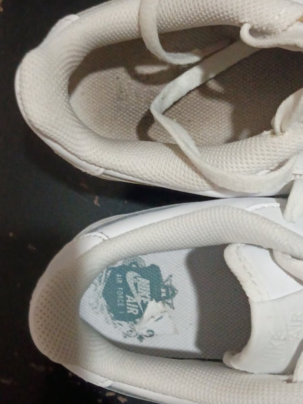 Nike Air Force 1 Low GS Shoes Size 6Y Youth Womens 7.5 Triple White Leather - Picture 11 of 13
